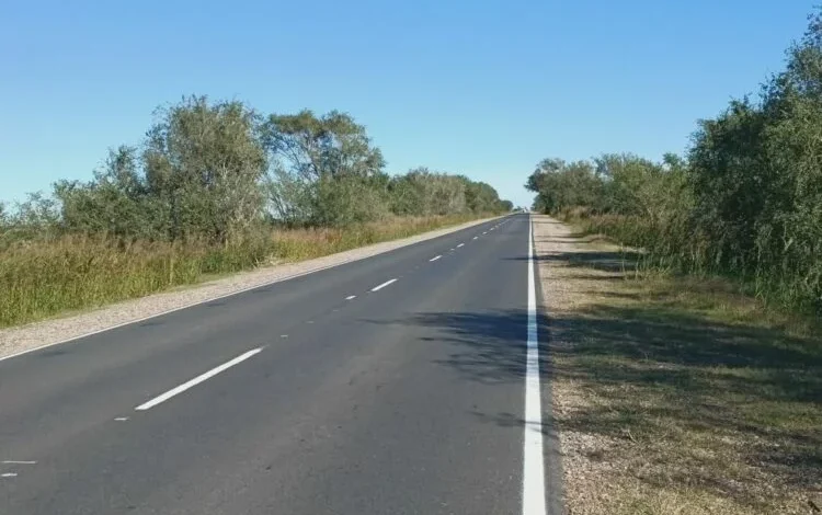 Trabajos de rehabilitación en una ruta provincial