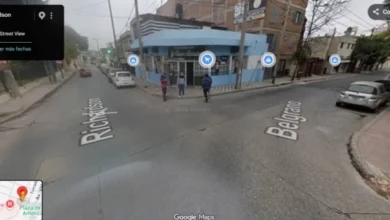 Imagen de la calle Belgrano con un corte total