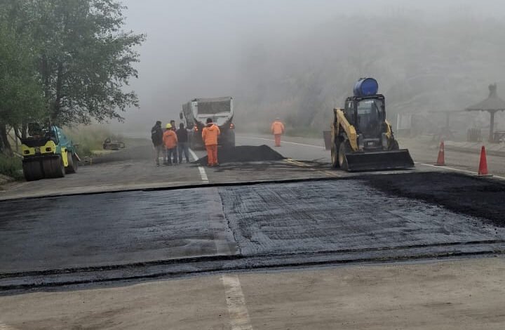 Trabajos de protección en el Camino de Altas Cumbres