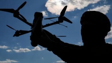 Drones de fibra óptica utilizados en la guerra de Ucrania