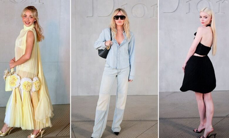 Imágenes de las celebridades en el desfile Dior Cruise 2027