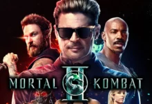 Imagen de la portada de Mortal Kombat 2, mostrando a los personajes principales en acción