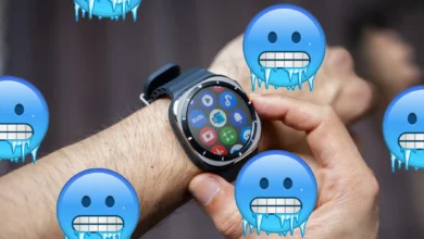 Imagen de un reloj Samsung y un aire acondicionado