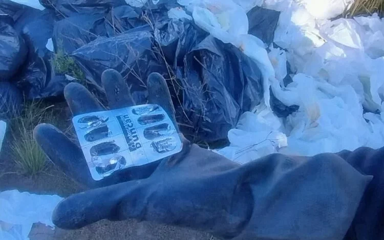 Basura ilegal en Spilimbergo, Córdoba