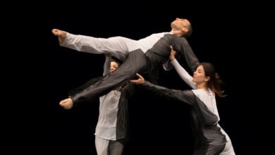 Ana Garat en acción durante una de sus clases de danza contemporánea