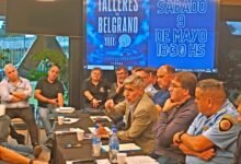 Imagen del estadio Mario Alberto Kempes con los colores de Talleres y Belgrano