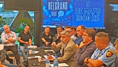 Imagen del estadio Mario Alberto Kempes con los colores de Talleres y Belgrano