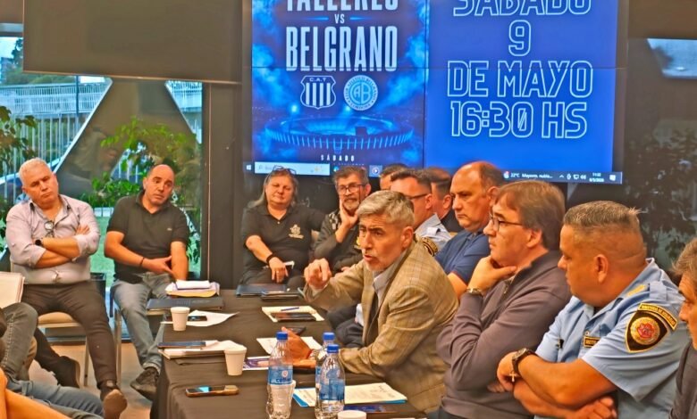 Imagen del estadio Mario Alberto Kempes con los colores de Talleres y Belgrano