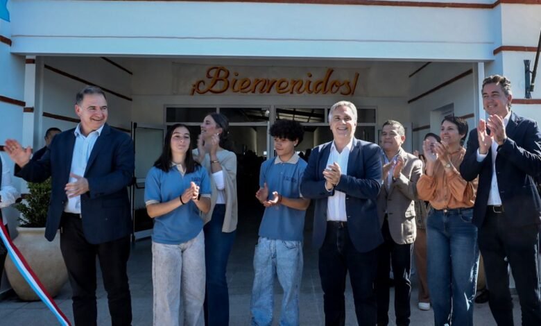 Inauguración del IPEM 385 en Los Reartes