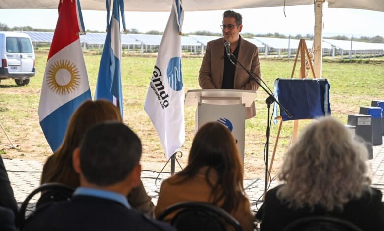 Parque Solar Fotovoltaico CEMDO I, inauguración, transición energética, cooperativas y mutuales