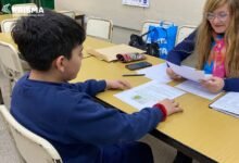 Estudiantes en una escuela primaria de Córdoba durante la evaluación PRISMA