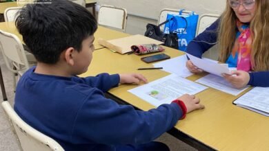 Estudiantes en una escuela primaria de Córdoba durante la evaluación PRISMA