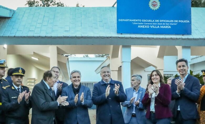 Inauguración del anexo de la Escuela de Oficiales de Policía en Villa María