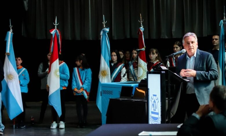 Imagen de la ciudad de Río Segundo con el logo de la Universidad Provincial de Córdoba
