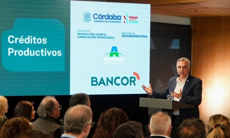 Gobernador Martín Llaryora anuncia créditos para agroindustria en Córdoba