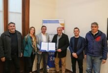 Firma del acuerdo entre el Ministerio de Justicia y el Colegio de Agrimensores