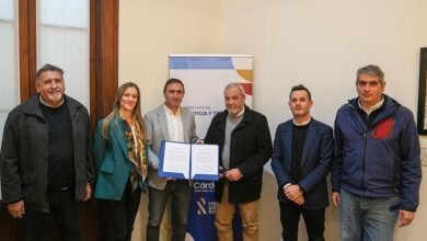 Firma del acuerdo entre el Ministerio de Justicia y el Colegio de Agrimensores