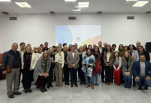 Funcionarios provinciales en una reunión para discutir la agenda interministerial de educación y desarrollo productivo