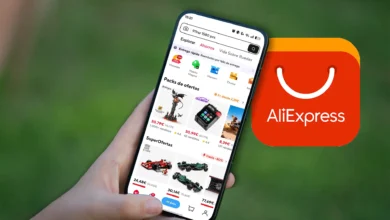 Notificaciones de AliExpress en un móvil