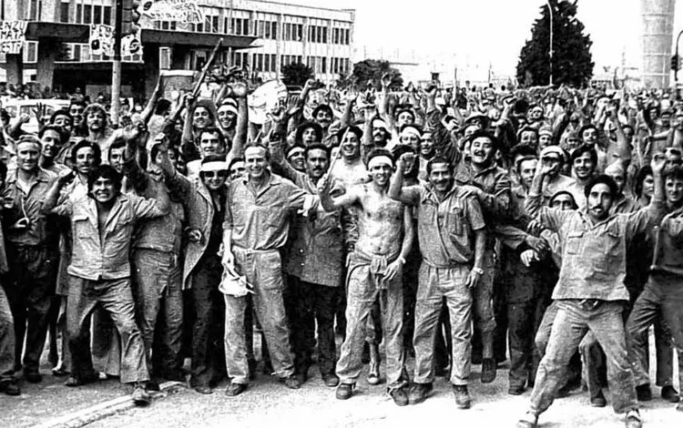 Imagen de una manifestación durante el Cordobazo en 1969