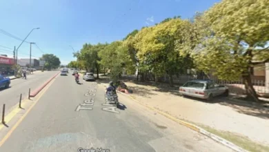 Tráfico en la ciudad de Córdoba con obras de construcción