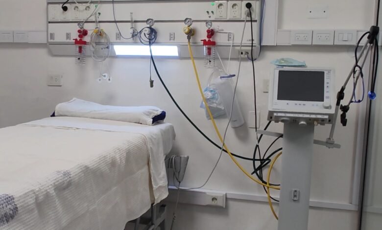 Imagen de las nuevas unidades de cuidados críticos del Hospital Rawson