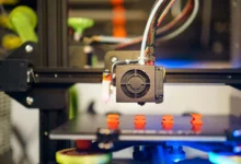 Imagen de una impresora 3D en acción