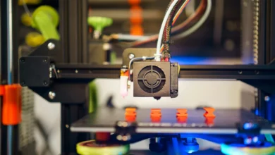 Imagen de una impresora 3D en acción