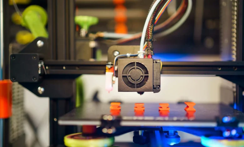 Imagen de una impresora 3D en acción