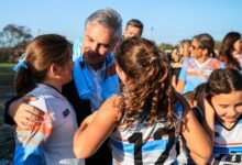 Imagen de la cancha de hockey olímpica en Laboulaye