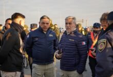 Imagen del operativo de seguridad en el Estadio Mario Alberto Kempes
