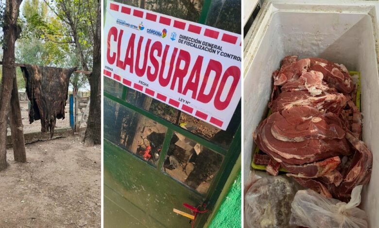 Imagen de un operativo contra el faenamiento clandestino en Hernando