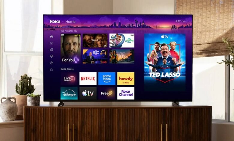 Imagen de la nueva pantalla de inicio de Roku