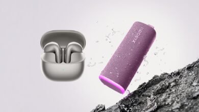 Imagen de los auriculares Buds 6 y altavoz Sound Play de Xiaomi