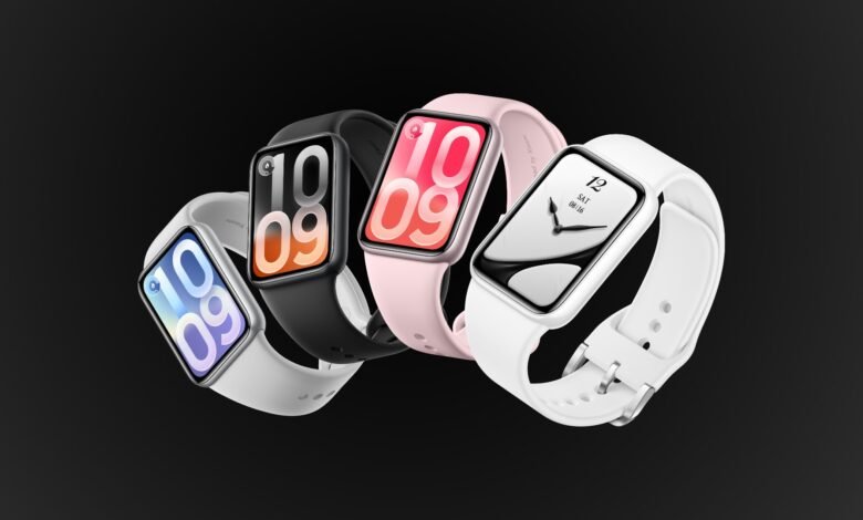 Imagen de la Xiaomi Smart Band 10 Pro en diferentes colores