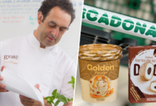 Imagen de una heladería con una variedad de sabores