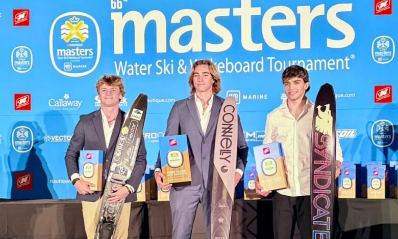Bautista Ahumada en acción durante el US Masters Junior