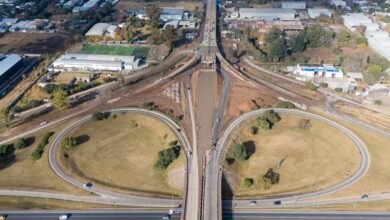 Imagen de la obra del altonivel en la avenida Vélez Sarsfield