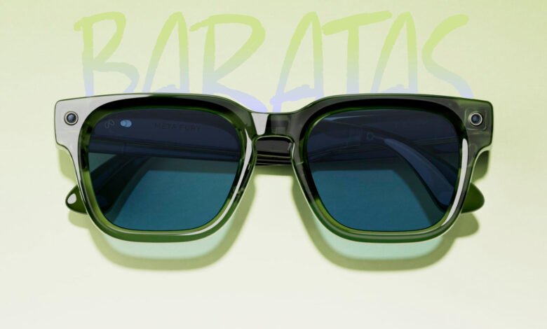 Imagen de las nuevas gafas inteligentes Meta, mostrando diferentes modelos y colores