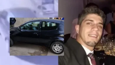 El Ford Ka negro que usó Claudio Barrelier