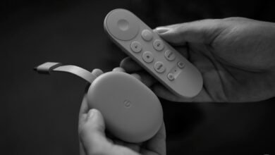 Chromecast de Google con mando a distancia
