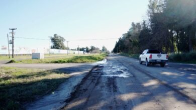 Imagen de la pavimentación del camino S-257 en Río Cuarto
