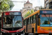 Imagen de un colectivo en la ciudad de Córdoba