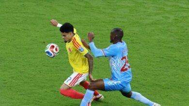 Imagen de James Rodríguez en acción durante el partido entre Colombia y RD Congo en el Mundial 2026