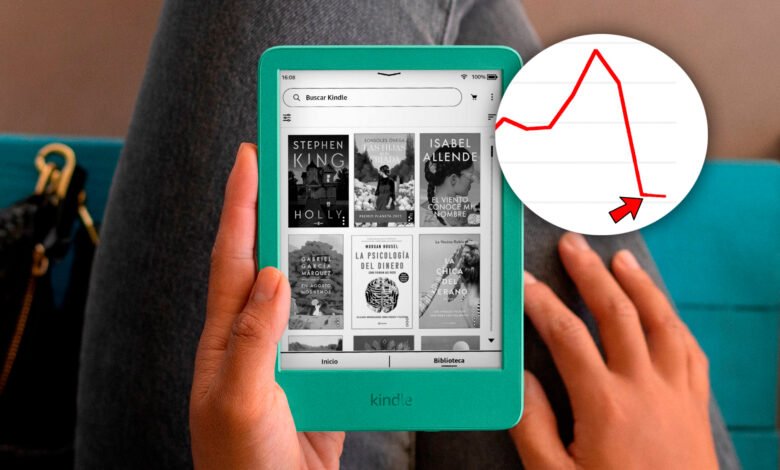 Imagen de un Kindle con una pantalla grande y una interfaz de usuario intuitiva