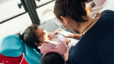Móvil Odontológico Municipal en un barrio de Córdoba