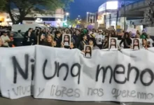 Movilización en Villa Carlos Paz por Ni Una Menos