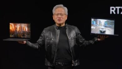 Imagen del chip RTX Spark de Nvidia, mostrando su diseño innovador y compacto.