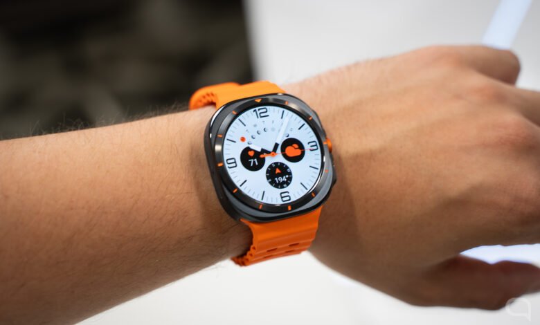 Imagen del Galaxy Watch Ultra 2 con su pantalla brillante y diseño resistente