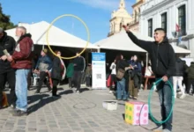 Imagen de la Expo CbaPreviene en la Plaza San Martín de Córdoba